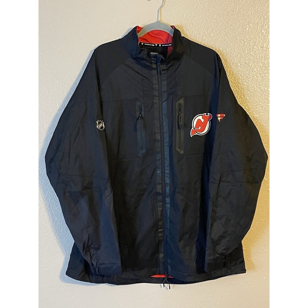 Men's 2XL NWOT New Jersey Devils Fanatics Authentic Pro Rink Full‎ Zip Jacket